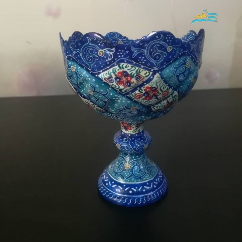 خرید، قیمت و مشخصات بستنی خوری میناکاری، بسیار خوش ساخت، مناسب استفاده خانگی و محل کار | هنرظریف