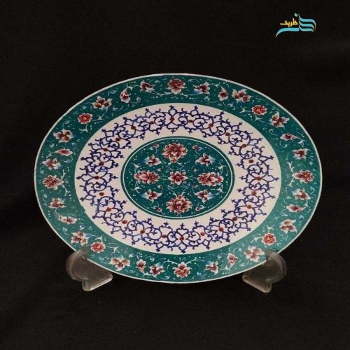 خرید، قیمت و مشخصات بشقاب میناکاری لعاب کاری شده و ورق مسی برش داده شده با کیفیت بالا | هنرظریف
