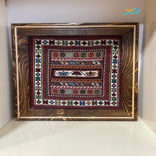 خرید، قیمت و مشخصات تابلو گلیمی دستباف سیرجان، پشم کرک مرینوس با رنگ طبیعی و ضمانت کیفیت | هنرظریف
