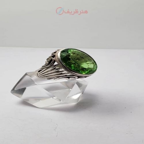 قیمت و مشخصات - انگشتر مردانه سیترین معدنی با رکاب نقره - هنرظریف