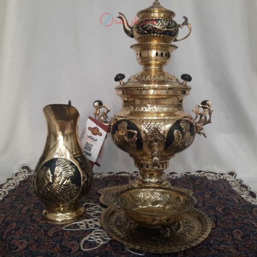 قیمت و خرید سماور زغالی 7 لیتری برنجی با مناسب ترین قیمت - هنرظریف