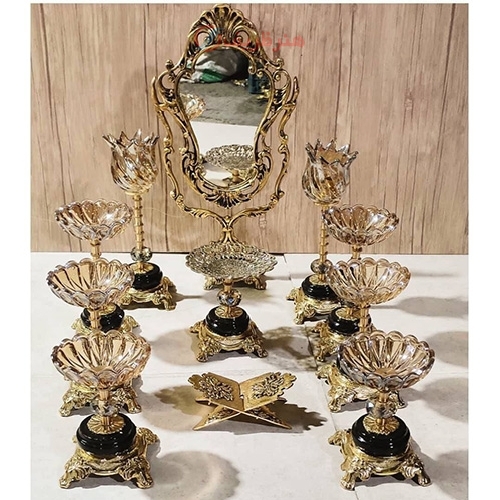 خرید آنلاین، هفت سین طرح قاصدک از جنس برنز با طراحی منحصر به فرد و دلنشین، با قیمت مناسب | هنرظریف