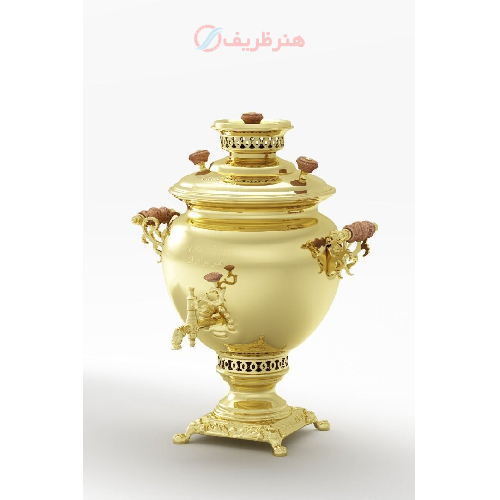 خرید، قیمت و مشخصات سماور مدل زغالی ۲۰۱۵ ظرفیت اسمی هشت لیتری، بدنه و کوره یک تکه پرسی ارزان و با کیفیت _ هنرظریف