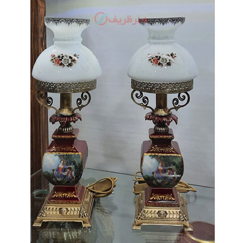 خرید، قیمت و مشخصات چراغ قالپاقی ستون فانوسی با آبکاری، ارزان و با کیفیت _ هنرظریف