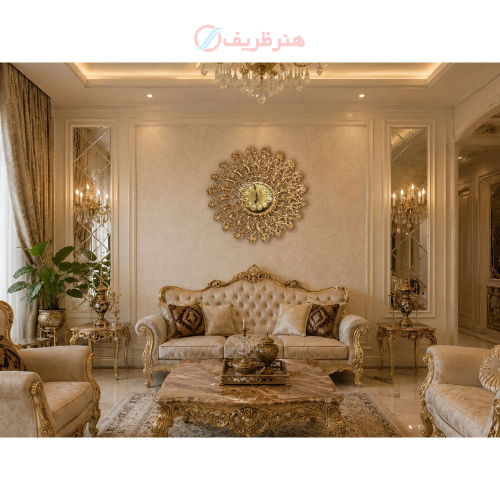 خرید، قیمت و مشخصات ساعت دیواری آلیاژی، زیبا و رنگ ثابت | هنرظریف