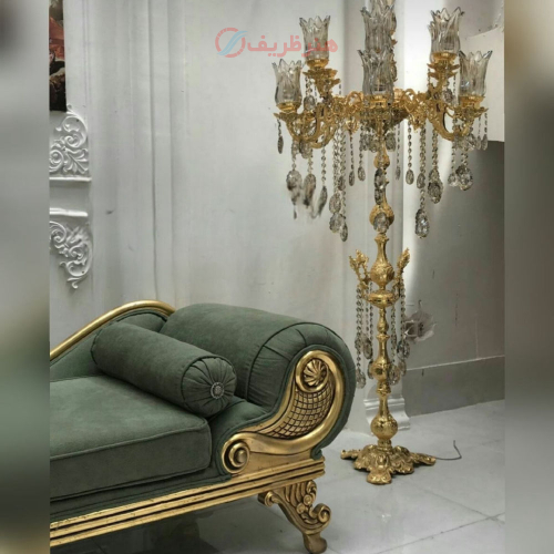 خرید، قیمت و مشخصات آباژور کنارسالنی برنزی اصل، مدل آویز؛ شیک و مدرن _ هنرظریف