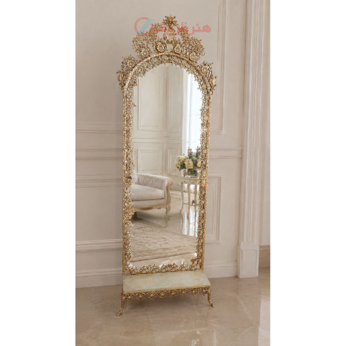 آینه برنزی گل آفتابگردان 60×195 | هنرظریف