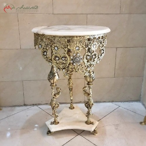 خرید، قیمت و مشخصات میز خاطره ی برنزی مدل گل رز رنگ ثابت، طراحی و تولید شده با متریال درجه یک، زیر قیمت بازار | هنرظریف