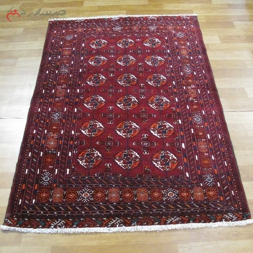 خرید آنلاین، فرش دستبافت بلوچستان کد39839 در طرح قابی بافته شده با الیاف طبیعی، رنگ و حاشیه کرمی، با قیمت مناسب | هنرظریف