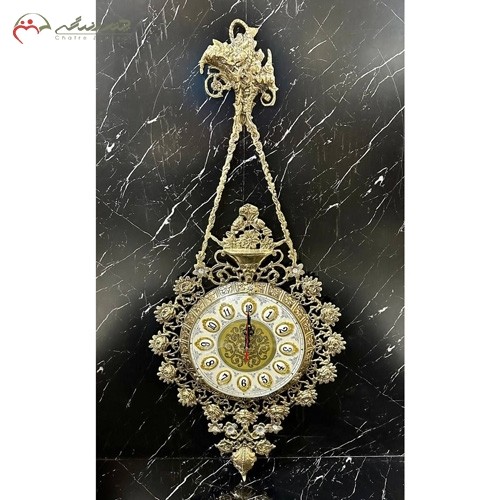 خرید آنلاین، ساعت فوق العاده شیک سلطنتی با آویز برنزی در طرح زیبای گل رز با طلایی رنگ، درجه یک، زیر قیمت بازار | هنرظریف