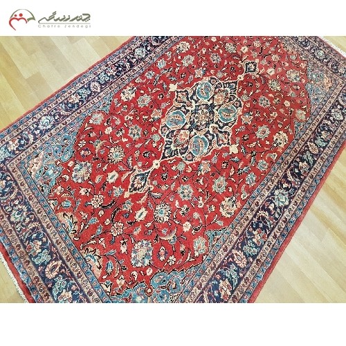 خرید آنلاین، فرش دستبافت ساروق کد 39534 در طرح لچک و ترنج، درای ضمانت رنگ و نخ بادوام، با قیمت مناسب | هنرظریف