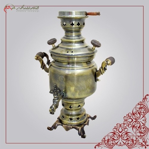 خرید، قیمت و مشخصات سماور ذغالی طرح ارکیده ظرفیت 3 لیتری با بدنه برنجی و ضمانت 12 ماهه - چترزندگی