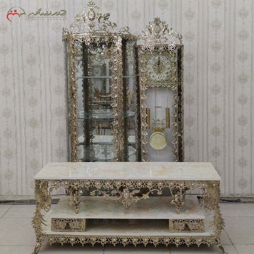 خرید آنلاین، ست 3 پارچه جهیزیه برنزی با طراحی بسیار بی نظیر، دارای ضمانت، زیر قیمت بازار | هنرظریف