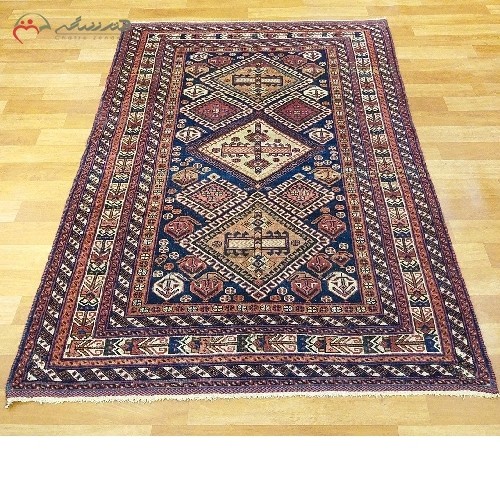 خرید آنلاین،فرش دستبافت سیرجان کد 39491با رنگ زمینه متنوع و طرح زیبای ترنج، زیر قیمت بازار | هنرظریف
