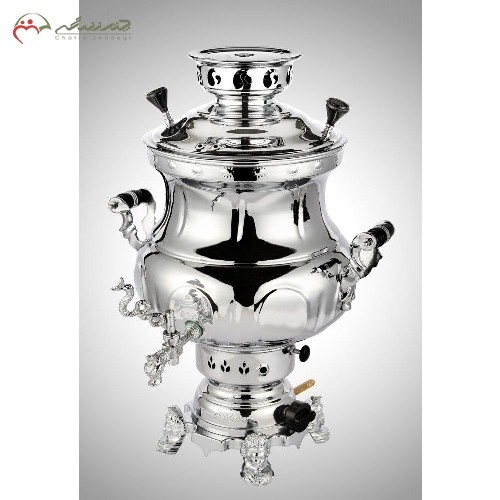 خرید، قیمت و مشخصات سماور 8 لیتری پارسیان ساده با ورق ضخیم برنجی و رویه کروم و نیکل با ضمانت 12 ماهه - چترزندگی