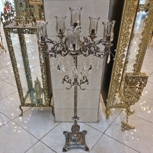 خرید آنلاین، کنار سالنی آلیاژ در رنگ های سفید، طلایی و نقره ای، پایه دار، با ضمانت کیفیت، زیر قیمت بازار | هنرظریف