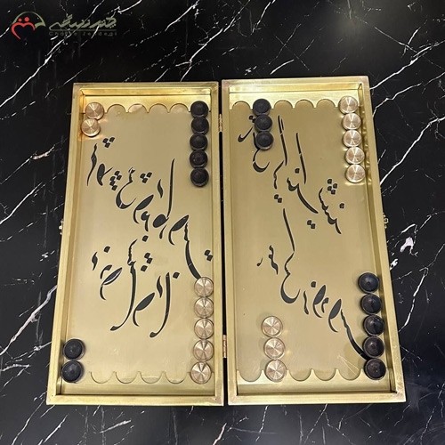 خرید آنلاین، تخته نرد های متفاوت کاملا برنزی در طرح ها و نقش های گوناگون با رنگ طلایی و براق، با قیمت عالی | هنرظریف