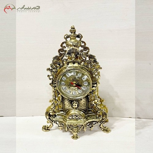 خرید آنلاین، ساعت رومیزی برنزی با طرح کنت قالب اصلی، درجه یک، طلایی رنگ، زیر قیمت بازار | هنرظریف