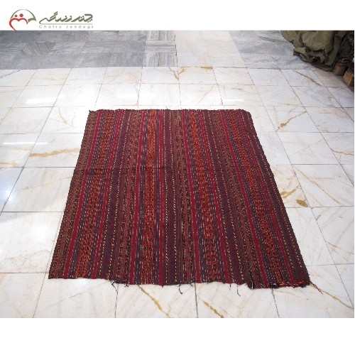 خرید آنلاین، جاجیم سنتی بلوچ کد 39229 دست بافت با نخ طبیعی، طرح الوان و راه راه، بسیار خاص، زیر قیمت بازار | هنرظریف