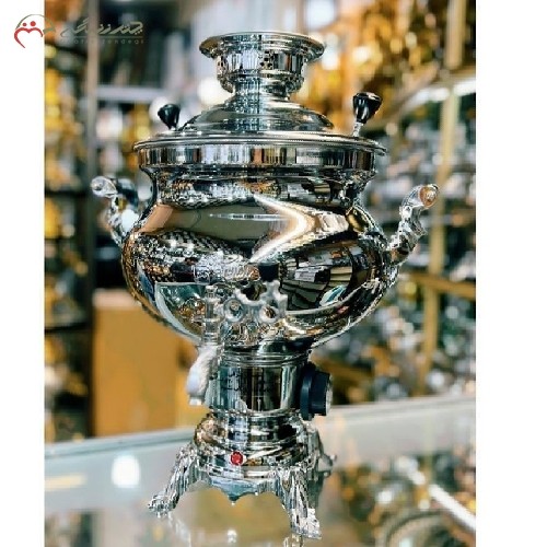 خرید آنلاین، سماور 10 لیتری برقی استیل 304 کد 116 ، سیستم تمام اتوماتیک، دارای روکش و ضمانت، بسیار براق و درخشان، زیر قیمت بازار | هنرظریف