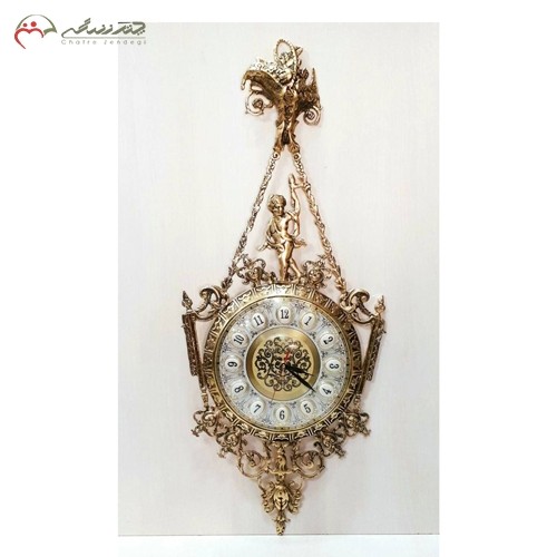 خرید آنلاین، ساعت دیواری آویز برنزی با طرح پسر بچه ایستاده، شکیل و زیبا، قیمت مناسب | هنرظریف