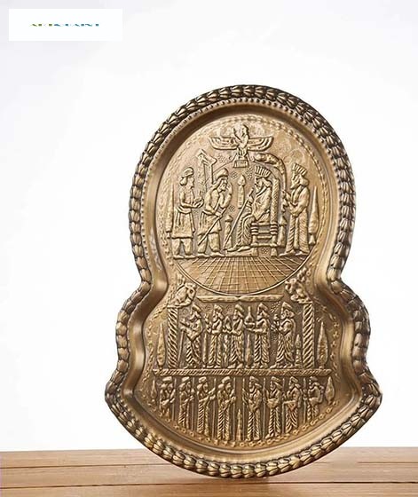 سماور زغالی برنجی 2.5 لیتری با روکش نانو، آنتیک کاری شده و دست ساز