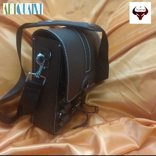 کیف دستدوز اسپرت یکطرفه مردانه و زنانه دوخته شده با چرم گاوی طبیعی