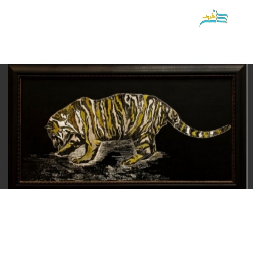 تابلو نگاره روی فلز آلومینیوم با عنوان ببر مناسب برای دکوراسیون منزل - هنرظریف
