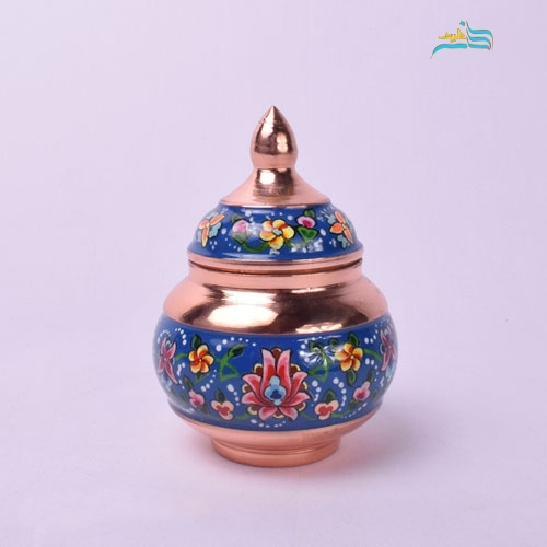 قندان 12 مس و پرداز رنگ ثابت و ماندگار و ورق ضخیم مس
