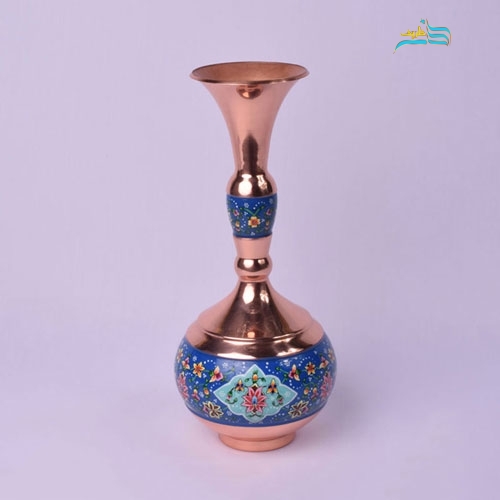 گلدان دالبری مس و پرداز، مناسب برای پذیرایی در منزل و محل کار، بسیار با کیفیت - هنرظریف