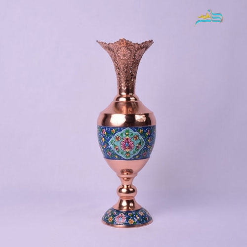 سنبلدان مسی 2 مس و پرداز با ورق ضخیم و نقاشی زیبا