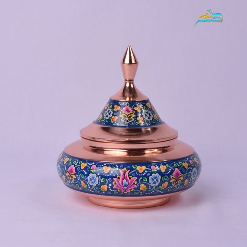 بشقاب پرنده کوچک مس و پرداز کیفیت درجه 1 و ورق ضخیم - هنرظریف