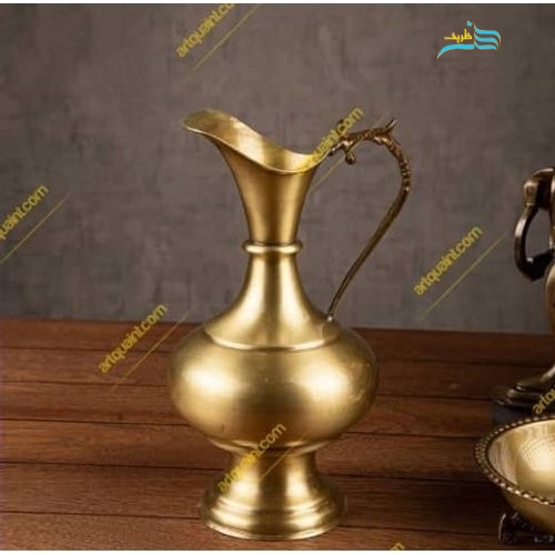 سرویس سماور برنجی زغالی 6 لیتری سنگین وزن، ورق ضخیم