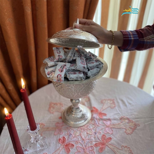 گز خوری با زیر ساخت مس و برنج، روکش نقره با ثبات رنگ بسیار بالا - هنرظریف