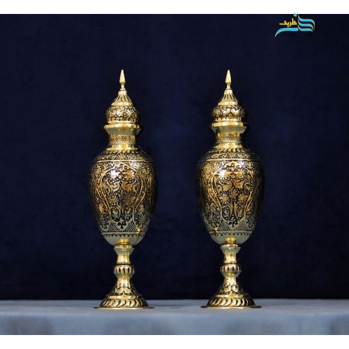 سمبلدان برنجی، قلم دست اعلا و سیاه قلم - هنرظریف