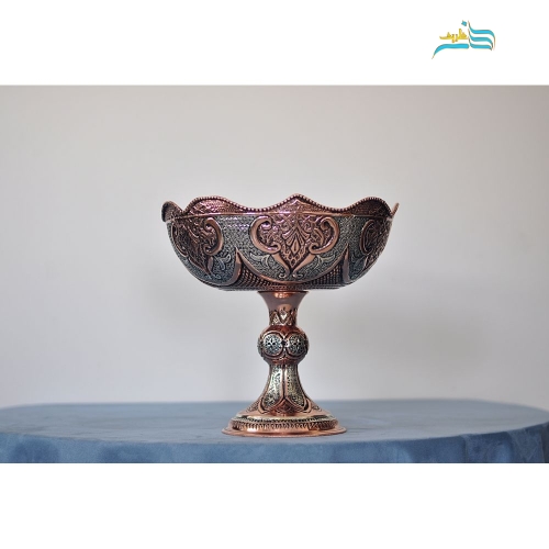 آجیل خوری قلم زنی روکش کوره ای رنگ ثابت جنس برنج - هنرظریف