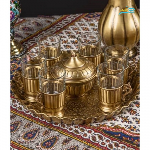 سماور زغالی 6 لیتری برنجی با جنس برنج اعلاء با ضمانت نامه