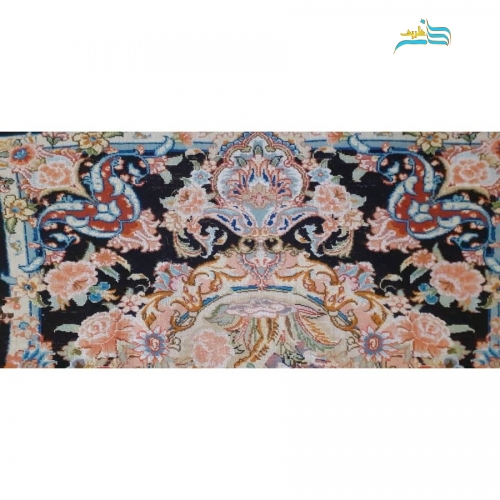 رومیزی یا دیوارکورب تزئینی جنس پشم مرینوس و ابریشم با گره ترکی و کیفیت بافت بالا