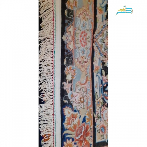 رومیزی یا دیوارکورب تزئینی جنس پشم مرینوس و ابریشم با گره ترکی و کیفیت بافت بالا