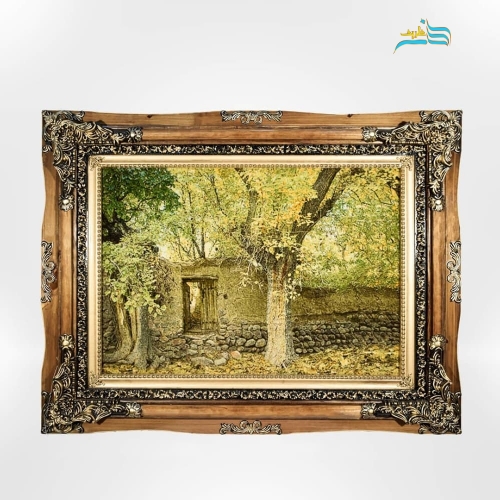تابلو فرش طرح باغ توت، بافته شده در تبریز مناسب طرفداران سبک سنتی و مدرن