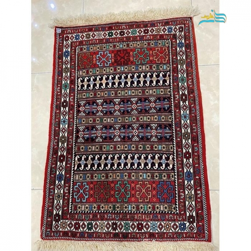 گلیم دستبافت پشمی سیرجان محصول شهر جهانی گلیم با رنگ گیاهی طبیعی با کیفیت بالا - هنرظریف