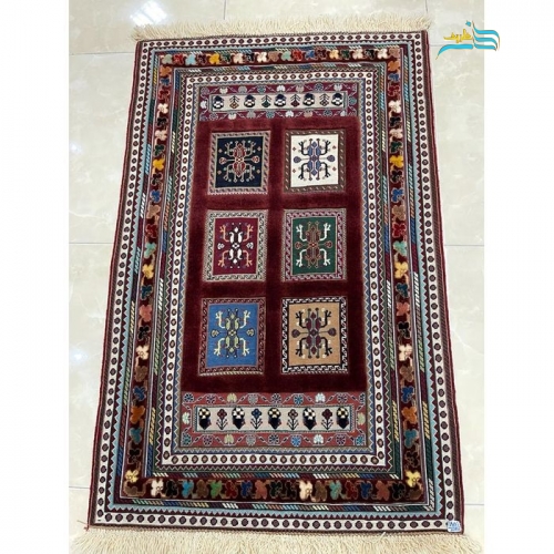 گلیم دستبافت جدید سیرجان محصول گالری نفیس با رنگ طبیعی و کیفیت بالا - هنرظریف