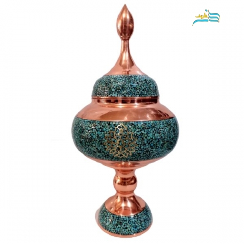 شکلات خوری فیروزه کوبی مدل ترنج نیشابور با کیفیت بالا و درجه 1 با ضمانت کالا - هنرظریف