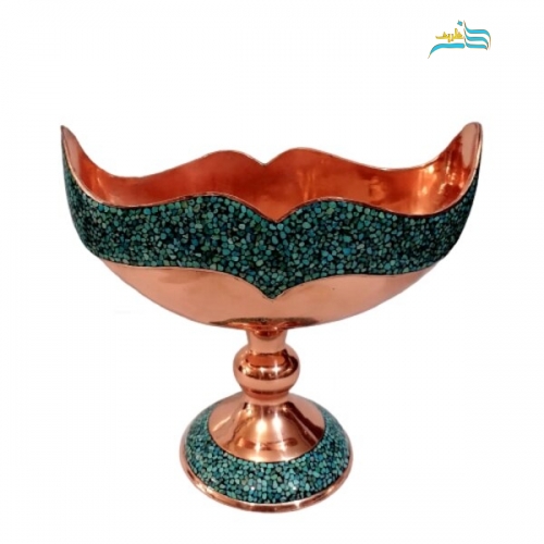 کشکول فیروزه کوبی کد ۱۰۰۷ دستساز اصل نیشابور با کیفیت بالا و ضمانت کالا - هنرظریف