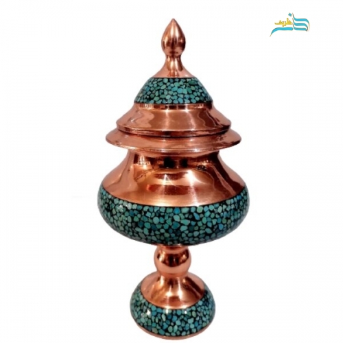 قندان فیروزه کوبی مدل دخلی کد ۱۰۱۸ جنس مرغوب و با کیفیت بالا و درجه 1 - هنرظریف
