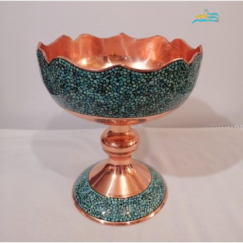 آجیل خوری فیروزه کوبی مدل دالبری کد ۲۰۲۳ سنگ فیروزه نیشابور اصل