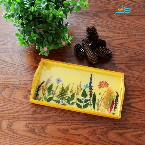 سینی پذیرایی دژاوو طرح بهار ، ساختع شده از مواد درجه 1 و با کیفیت، دست ساز رنگ ثابت - هنرظریف