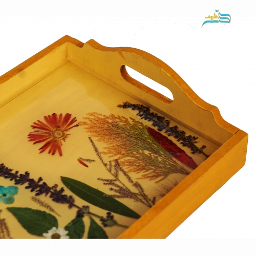سینی پذیرایی دژاوو طرح بهار، ساختع شده از مواد درجه 1 و با کیفیت، دست ساز رنگ ثابت