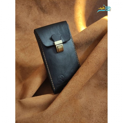 کیف موبایل کمری، تهیه شده از چرم بی نظیر گاوی دوخته شده با نخ موم زده ترک