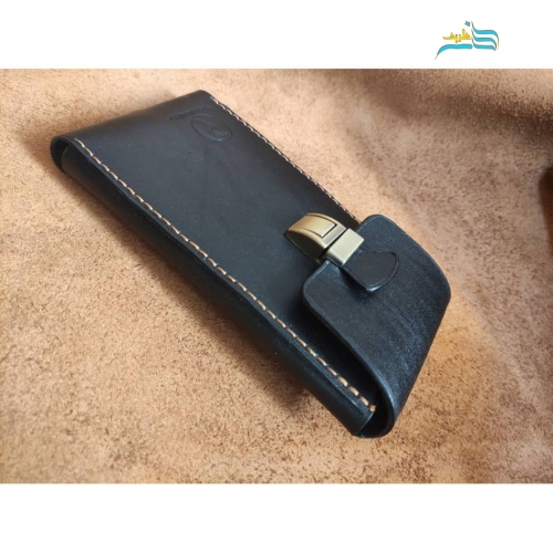 کیف موبایل کمری، تهیه شده از چرم بی نظیر گاوی دوخته شده با نخ موم زده ترک